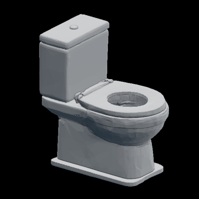water closet FDM nosupport fdmprining