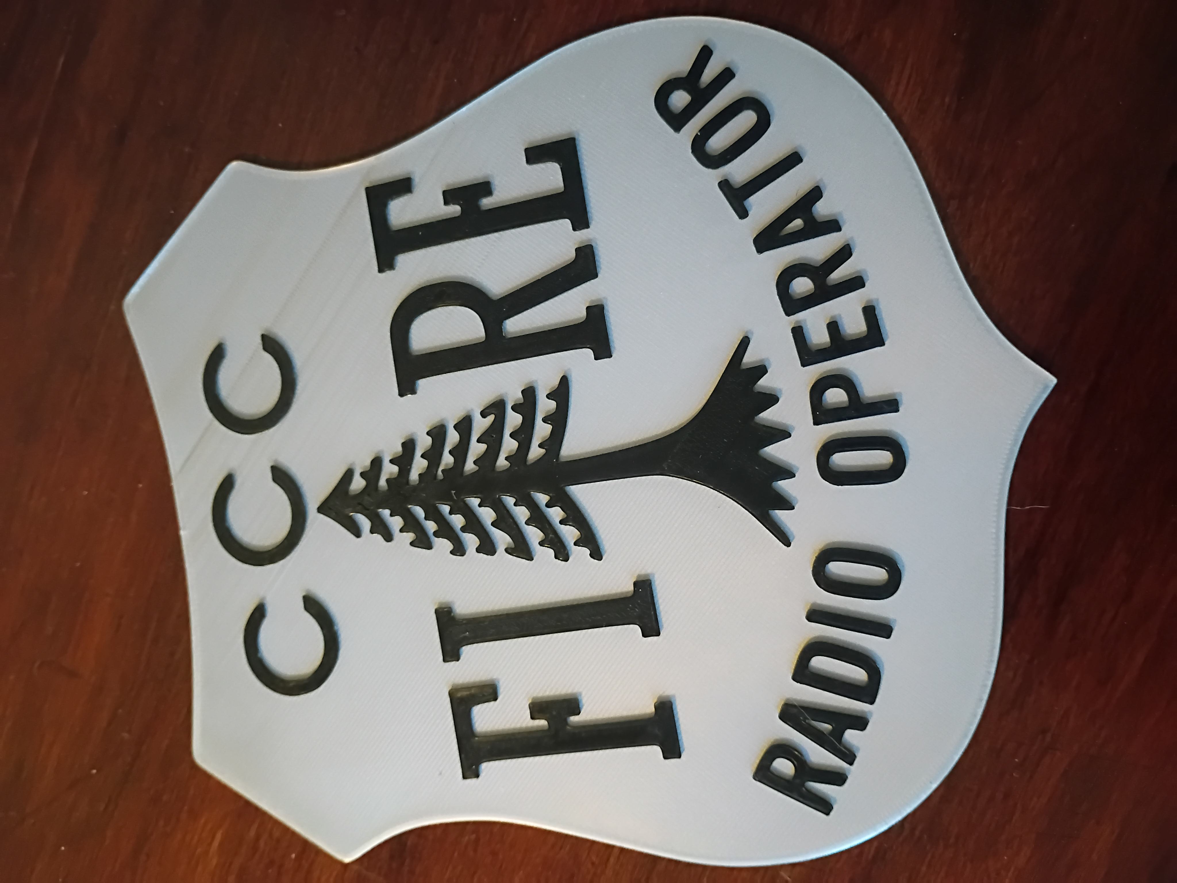 1930s Civilian Conservation Corp Radio Operator Badge / Wall Décor