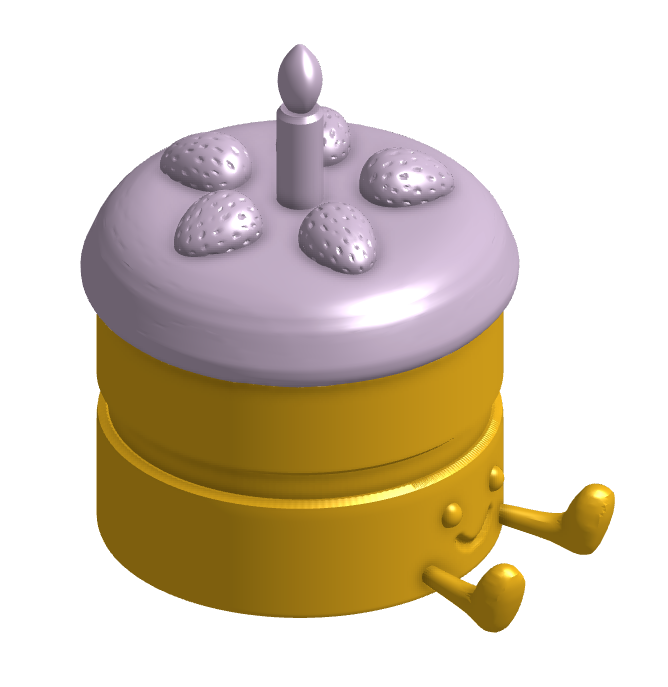 Cute Cake Jelly Cat Storage Container