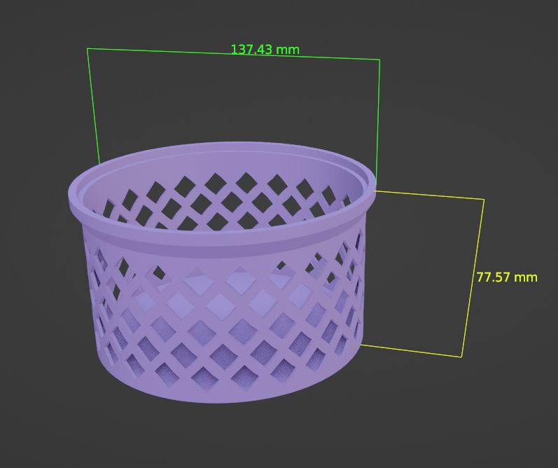 Miniatura 2 do modelo 3D Round storage box