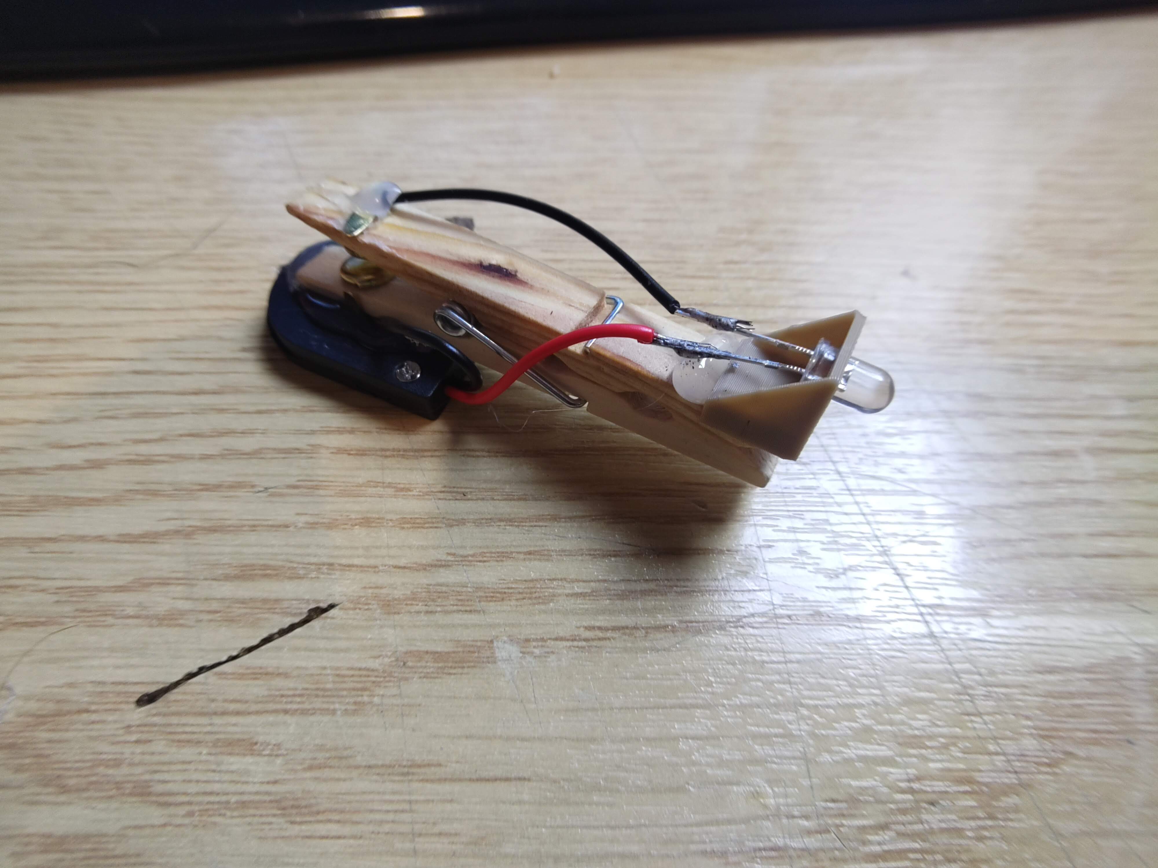 LED holder - Morse Code peg — thumbnail 3