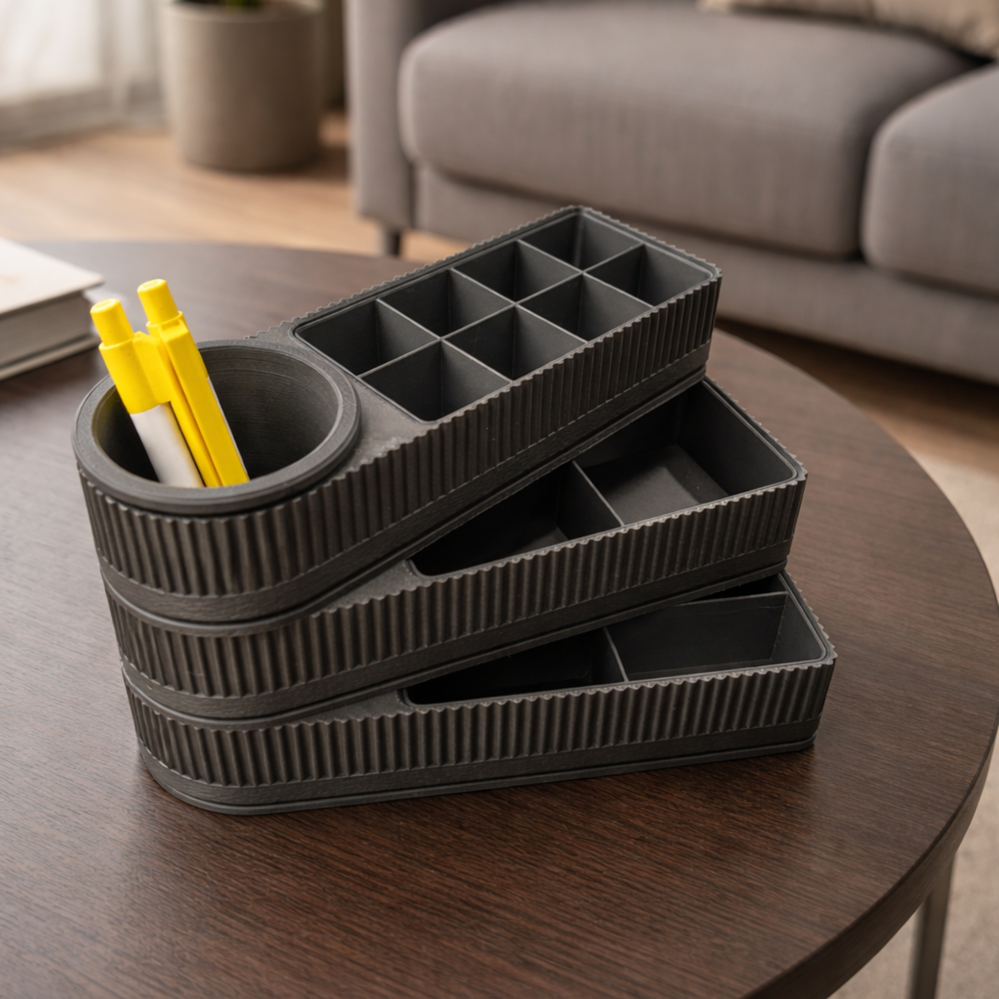 MODULAR MULTIPURPOSE ORGANIZER - ROTATING / MODERN ORGANIZER / DESKORGANIZER / TOOLBOX / CUSTOMIZE