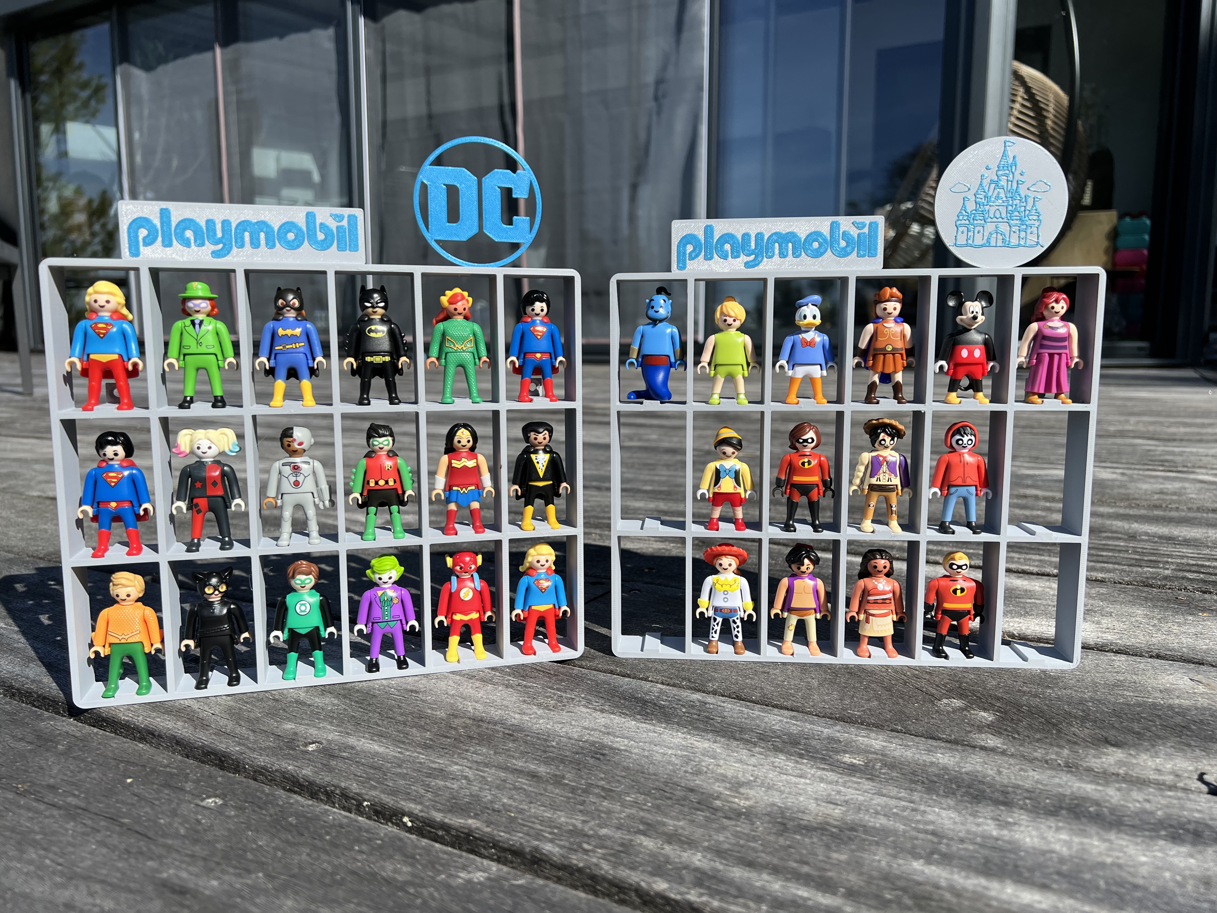 Playmobil Kinder Display Shelf (Disney - DC / With or Without Background)