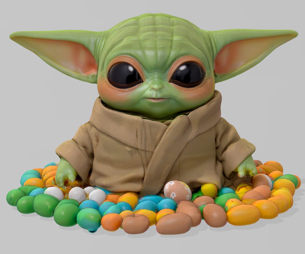 Grogu (Baby Yoda) easter decoration