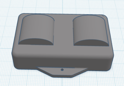 Extra Battery Holder for GBA SP (With Grip) 3D model