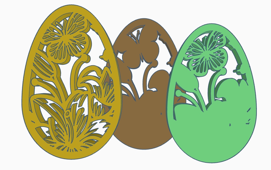 layered easter eggs