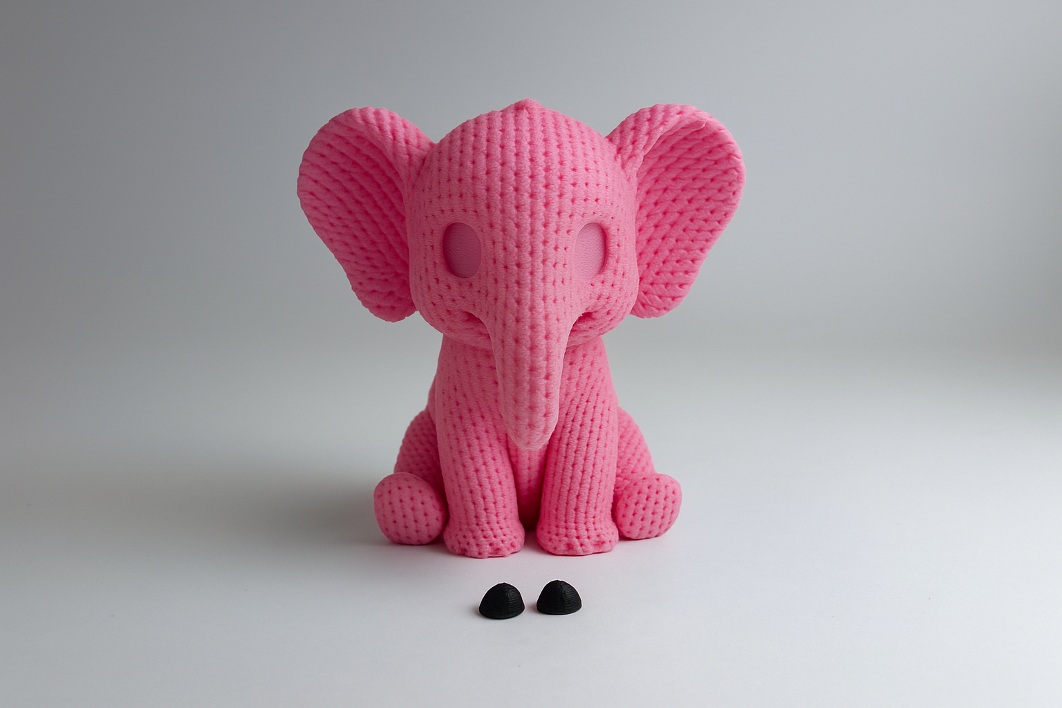 Knitted Elephant - Cute Animals
