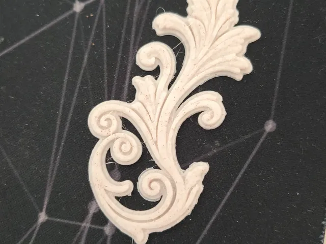 Elegant Baroque floral ornament