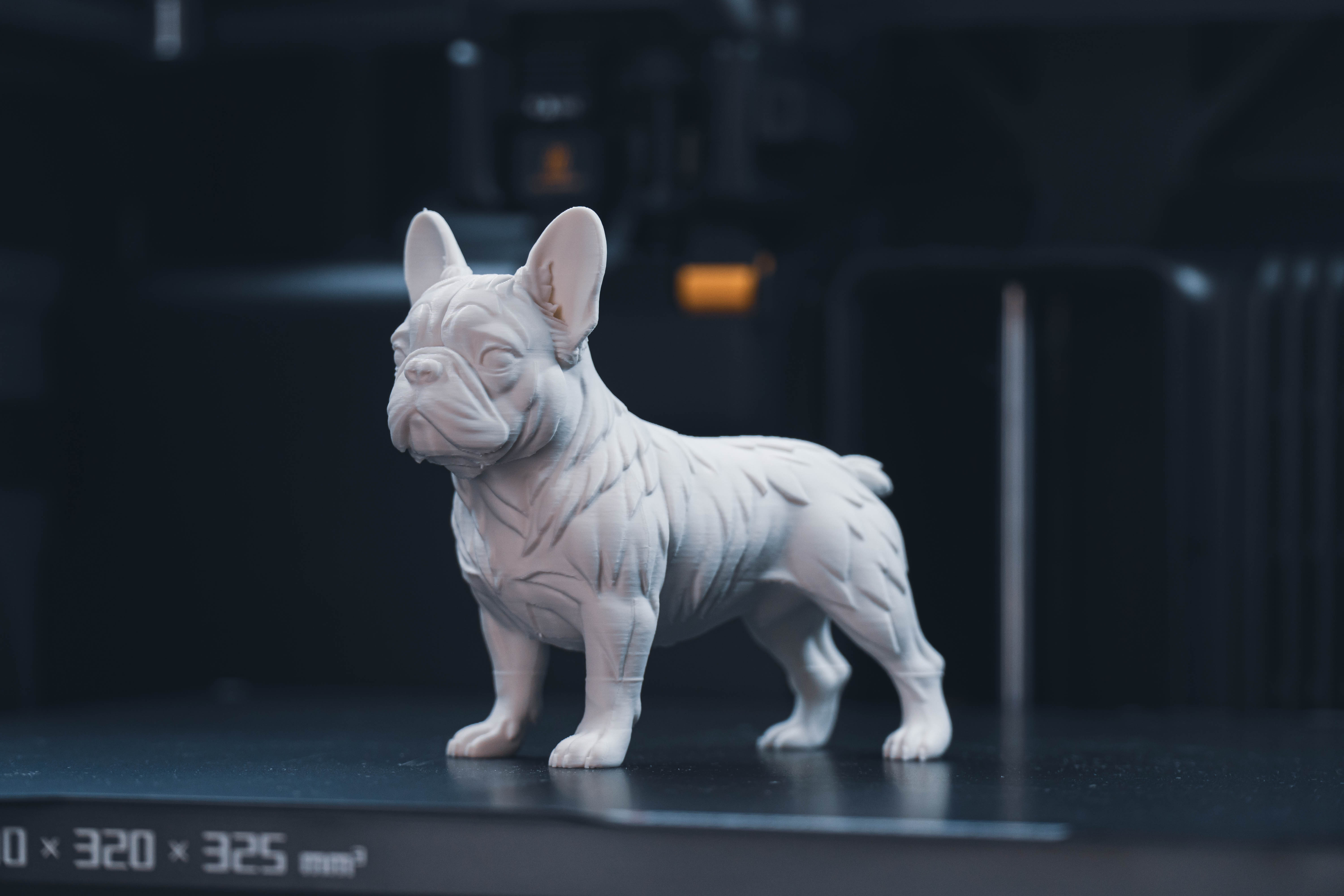Miniatura 3 do modelo 3D French Bulldog Statue + Multicolor