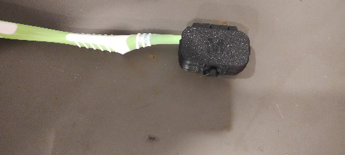 Toothbrush Travel Case With Text Print In Place