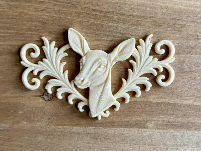 relief set doe 2 animal symbol model