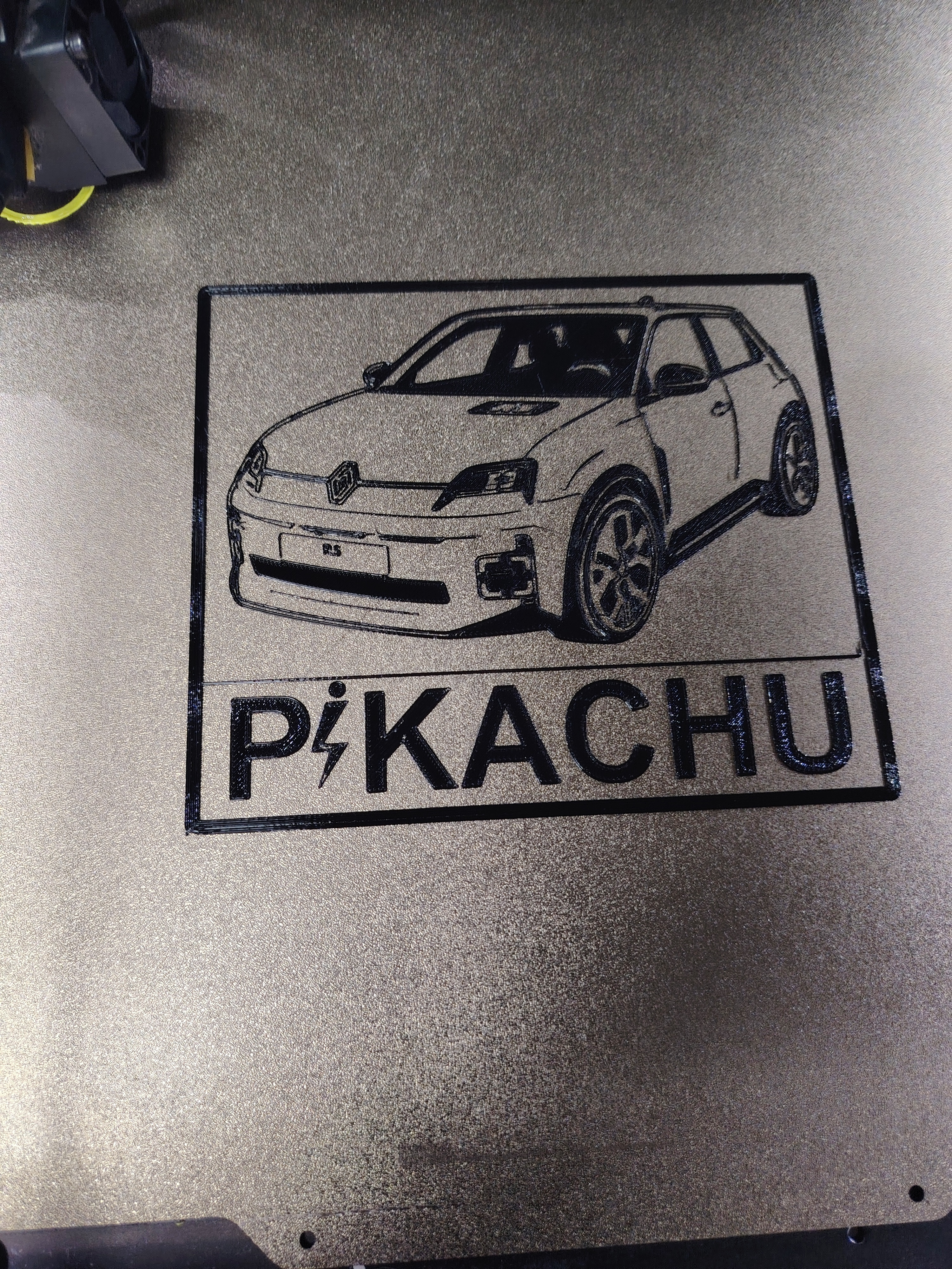 Renault R5 electric wallart