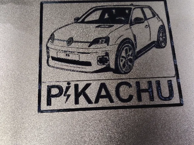 Renault R5 electric wallart