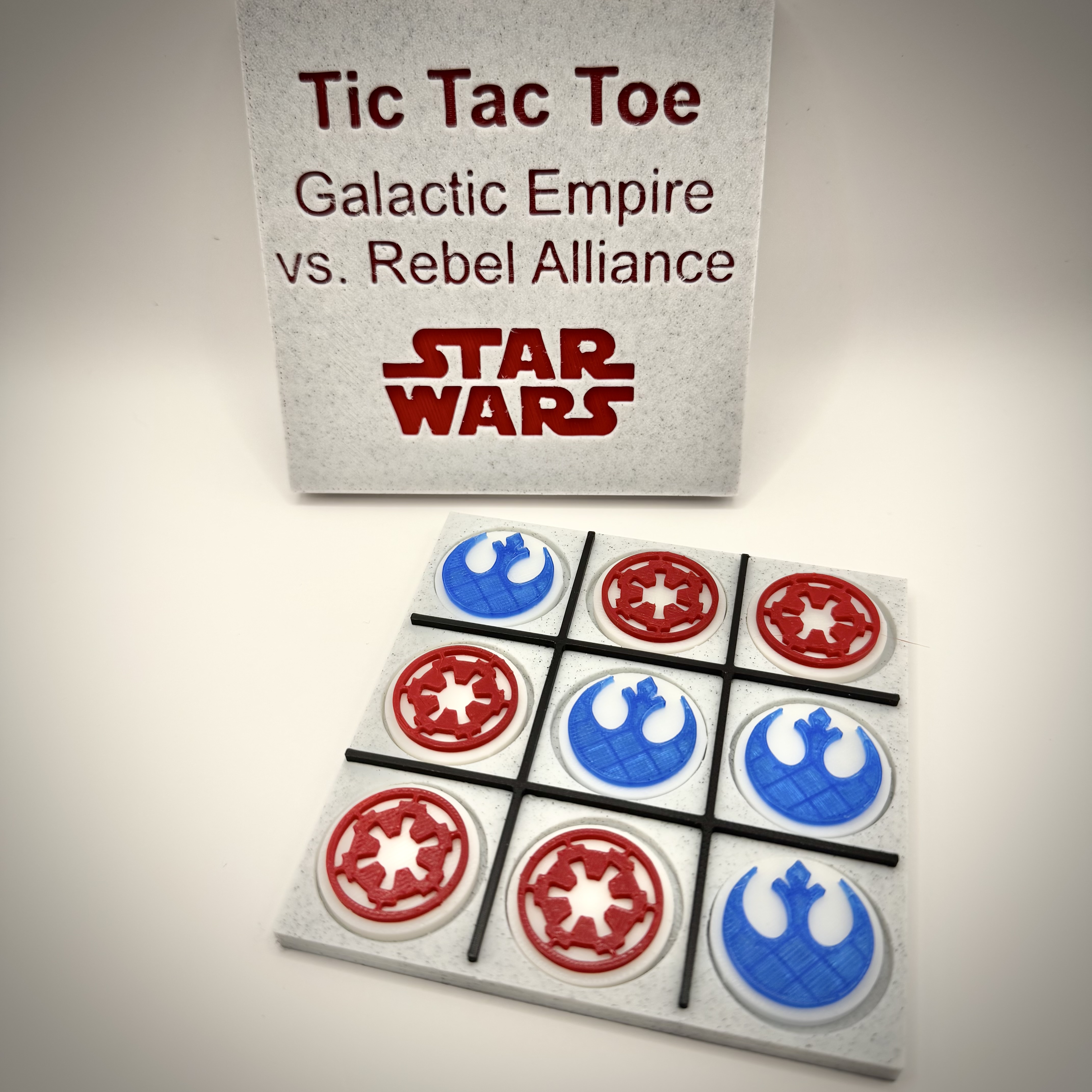 Tic Tac Toe Star Wars Galactic Empire vs. Rebel Alliance