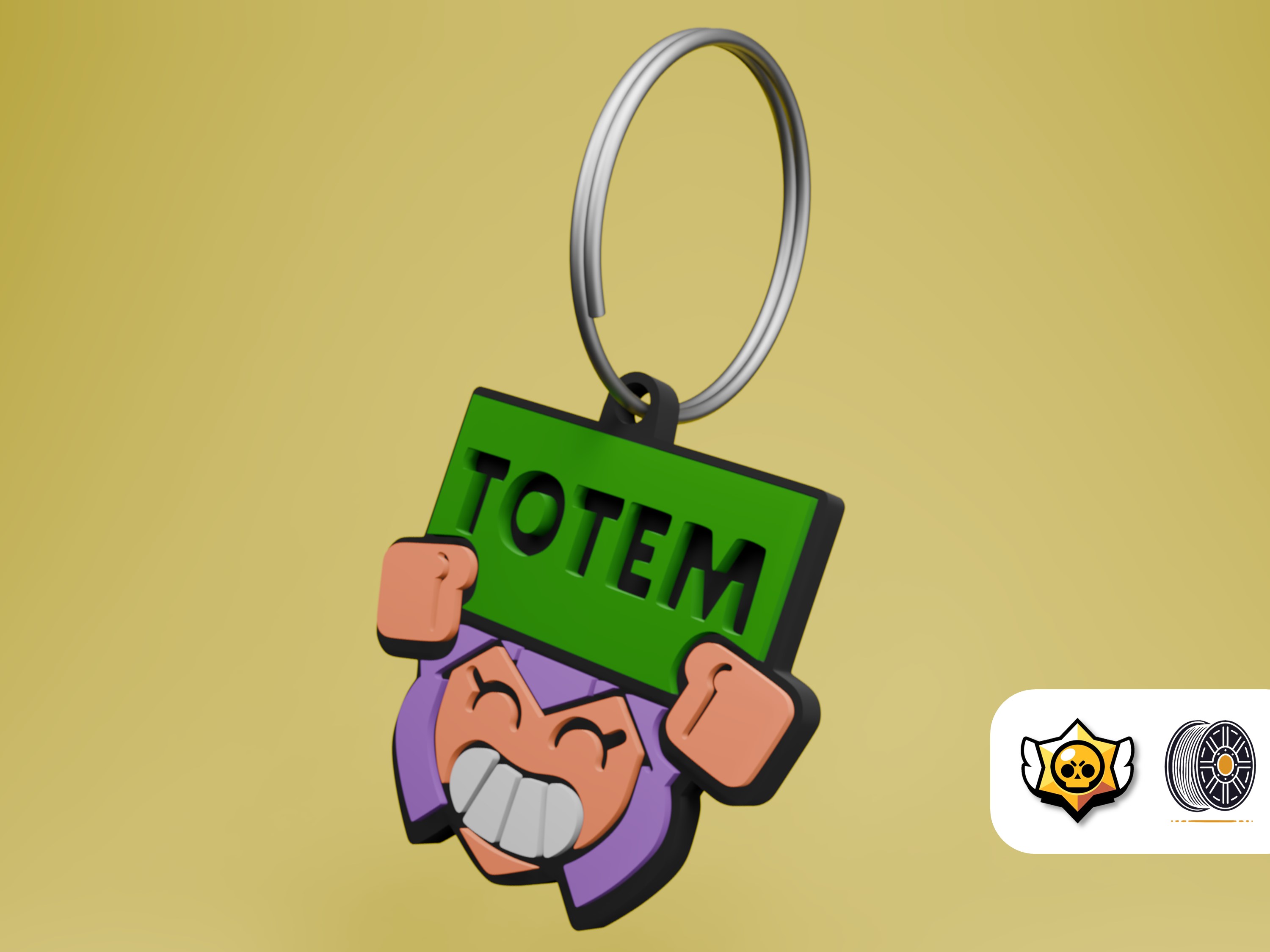 Totem Reply Pin | Brawl Stars Keychain Series