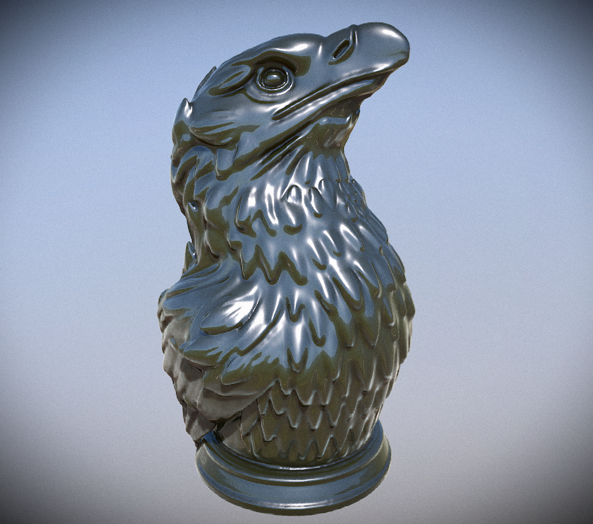 Eagle Bust 3D