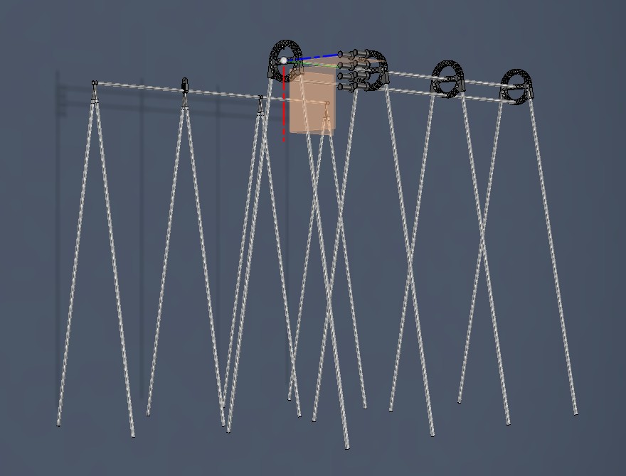 Miniatura 2 do modelo 3D Raspberry cane frame joints