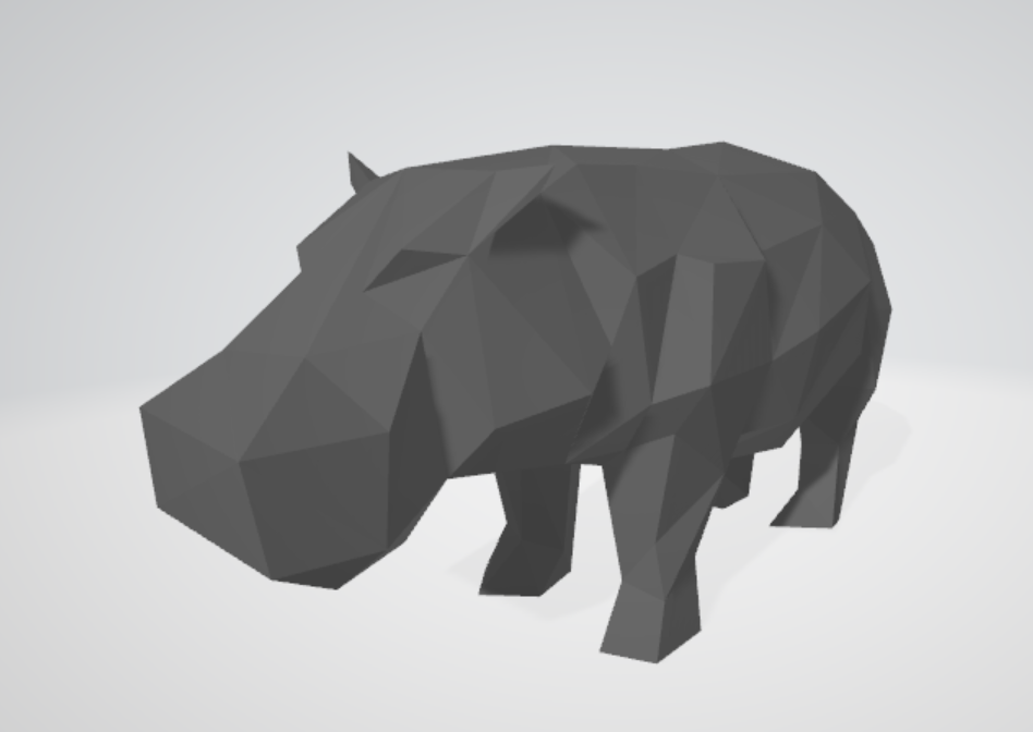 Low Poly Hippo