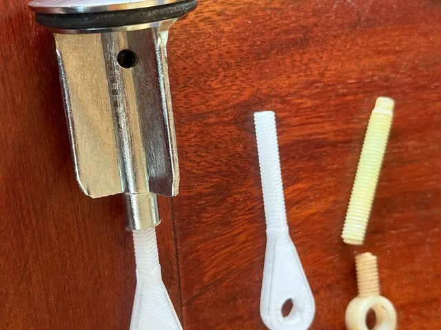 Sink stopper replacement threaded linkage