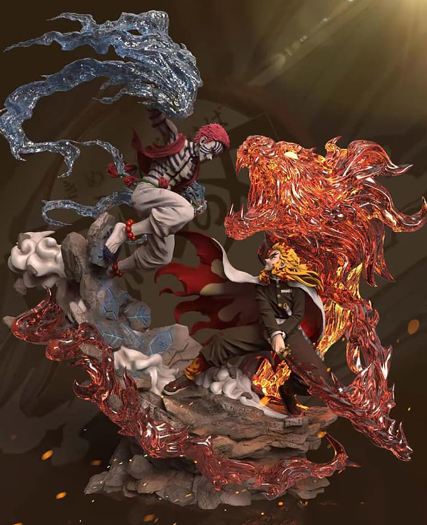 Rengoku vs Akaza