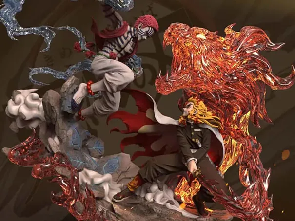 Rengoku vs Akaza