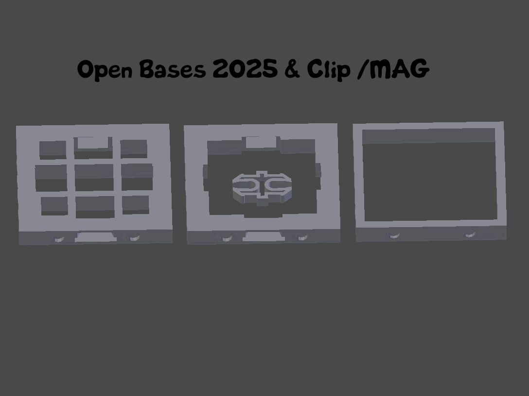 OpenForge Bases 2025 With Magnetic Minimal and Center for Floor PIP