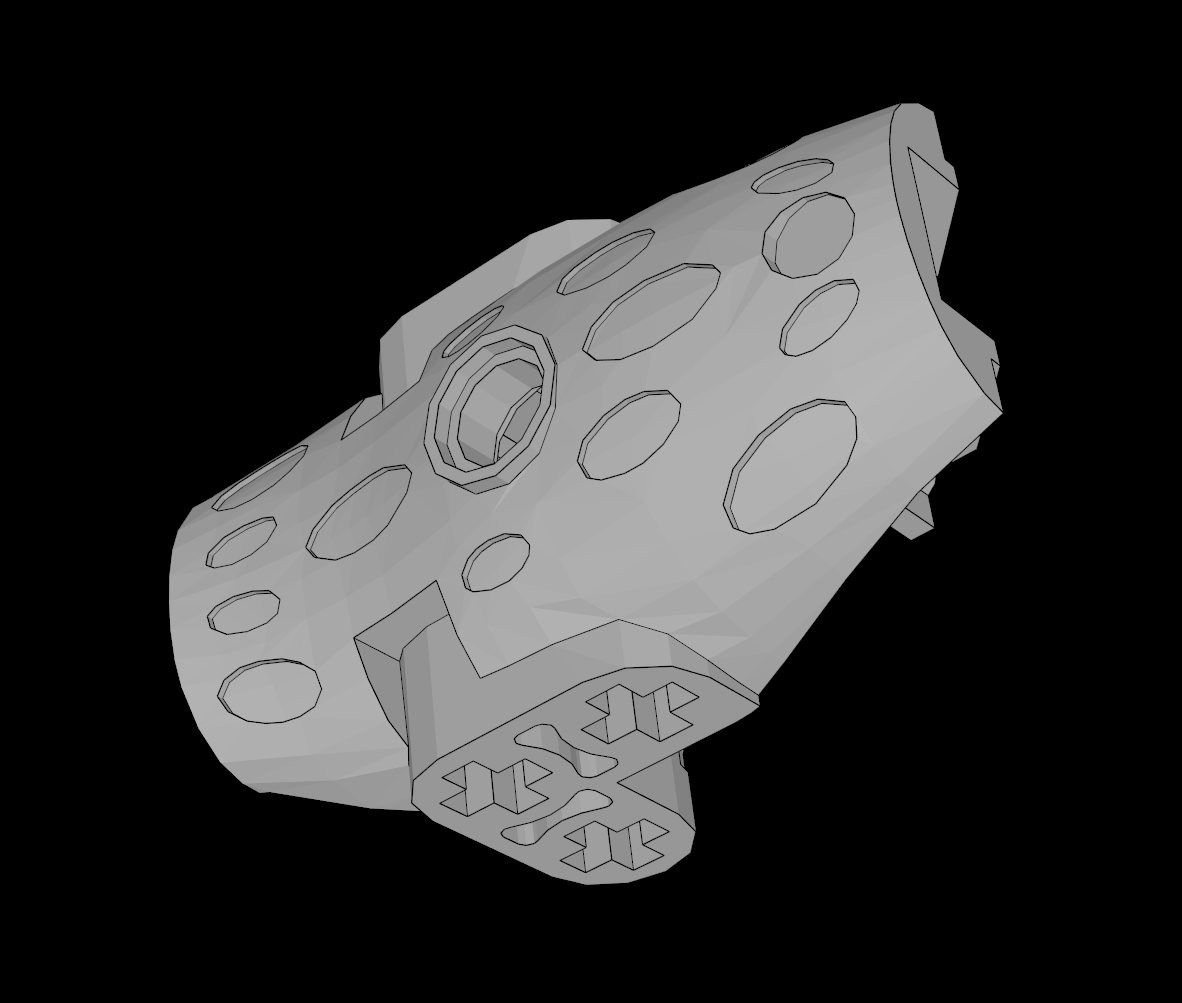 Lego Compatible (57558.dat) Bionicle Hydruka Back Plate