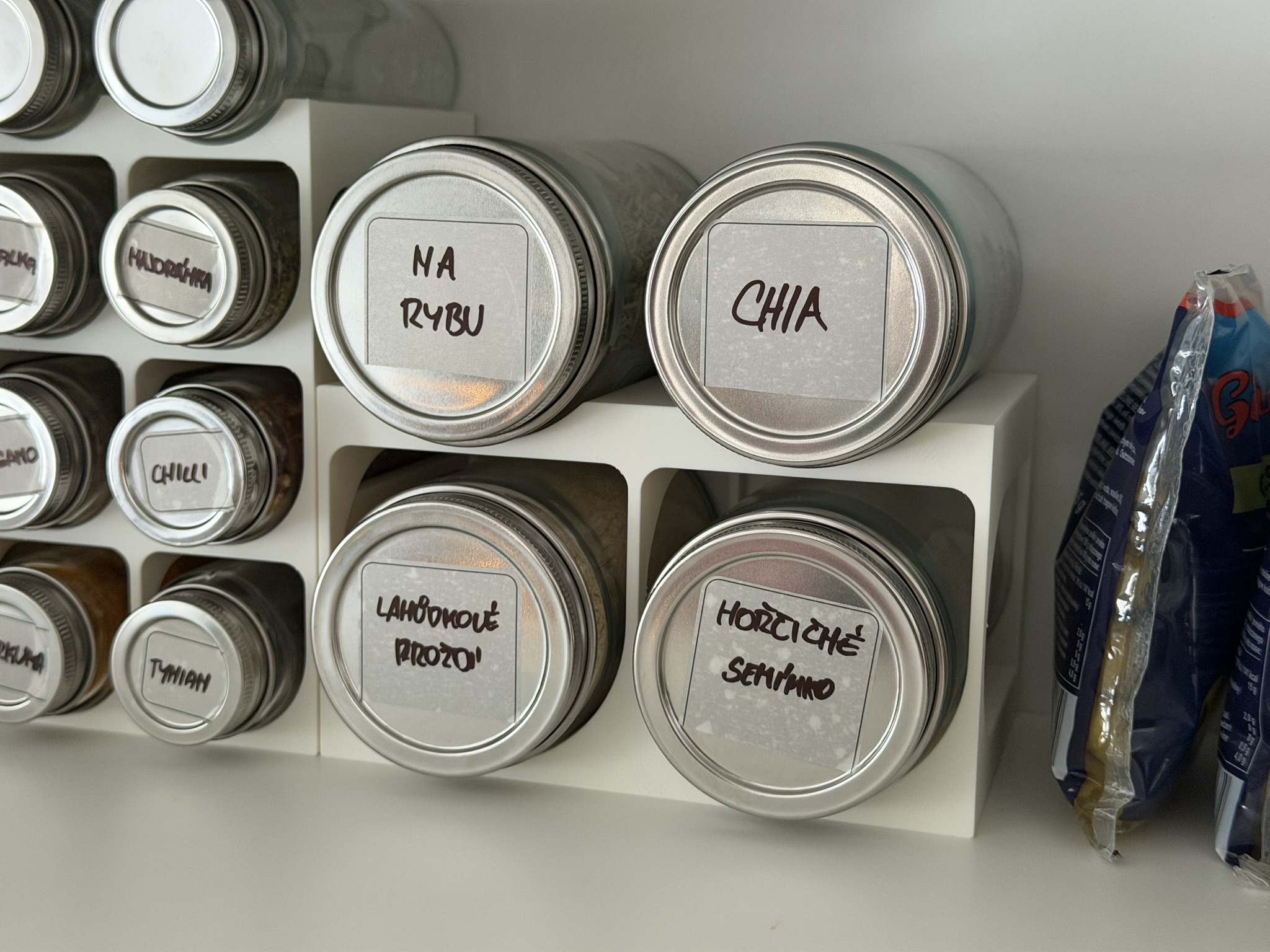 IKEA CITRONHAJ Spice Jar Holder (2×2) - Drawer / Shelf Organizer