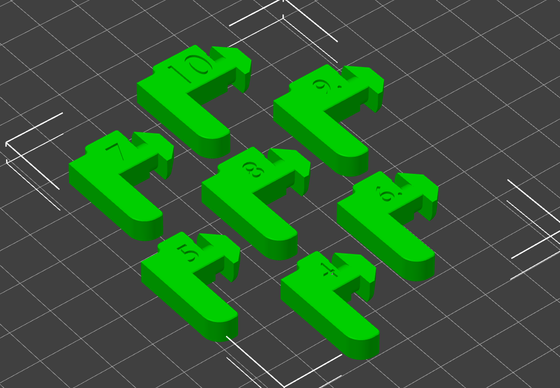 Voron - Quick Panel Clip - Labeled