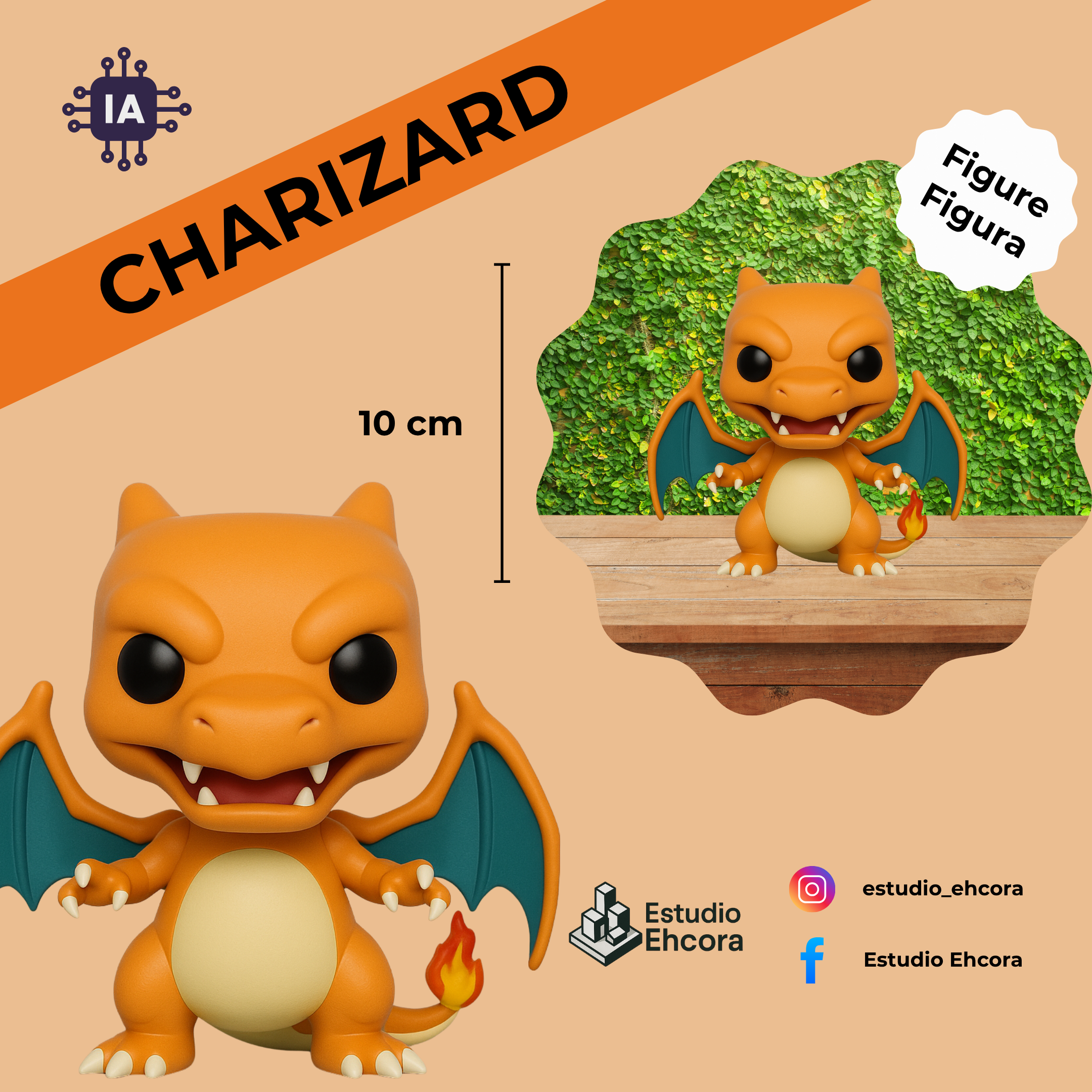 CHARIZARD FUNKO Figura 10cm