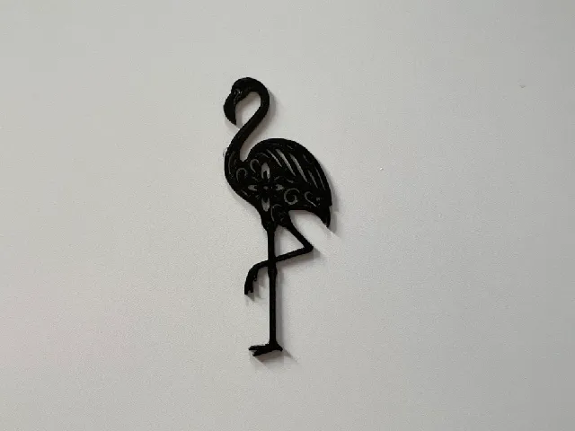 Pink Flamingo Wall Art #1