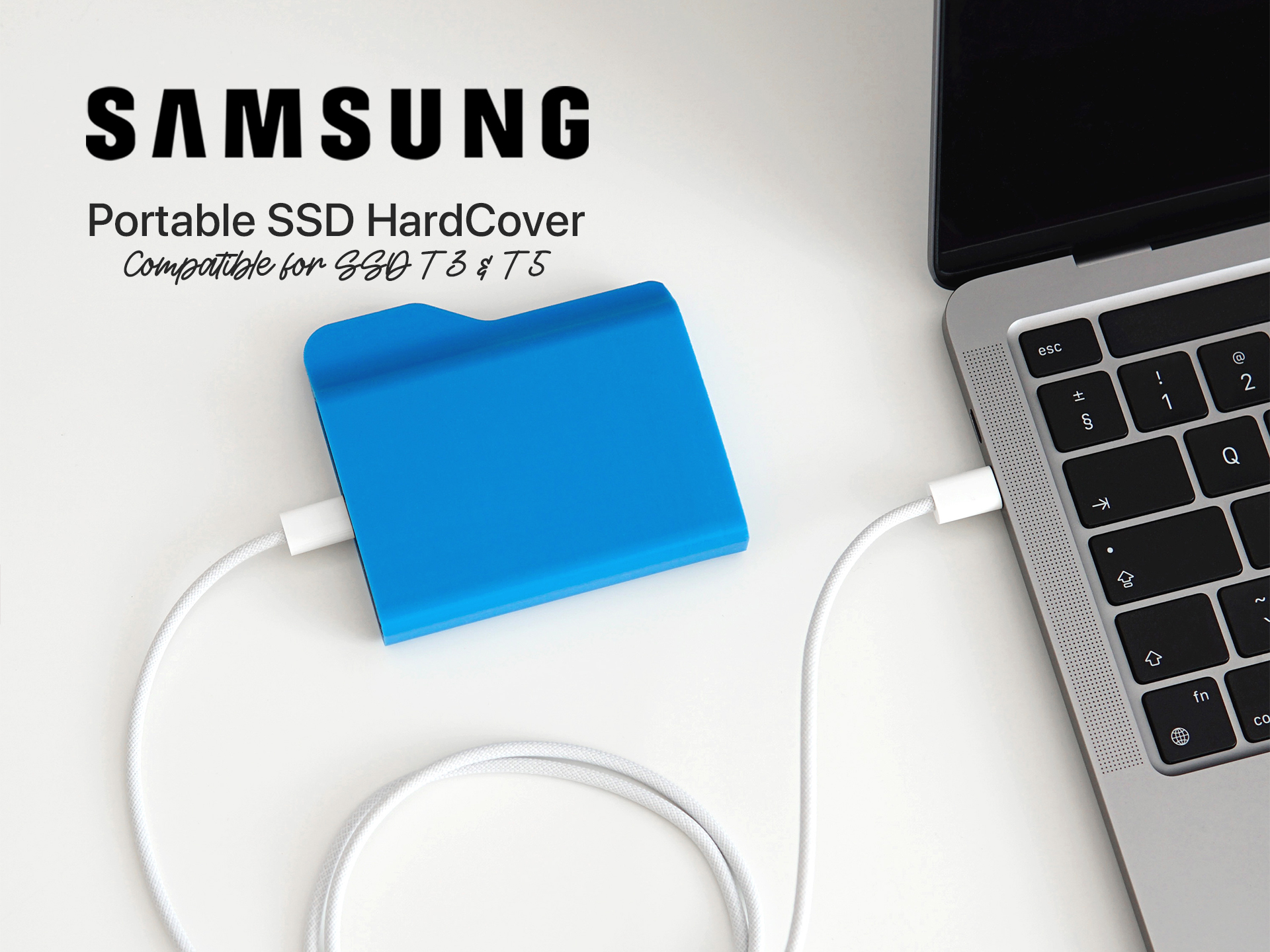 Apple Folder Hard Drive – Hardcover for Samsung SSD T3/T5