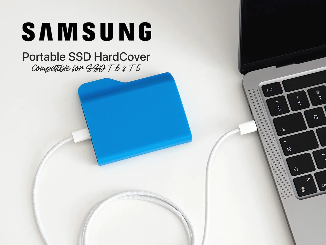 3d Printed Samsung T7 Ssd Macbook Apple Folder Hard Drive