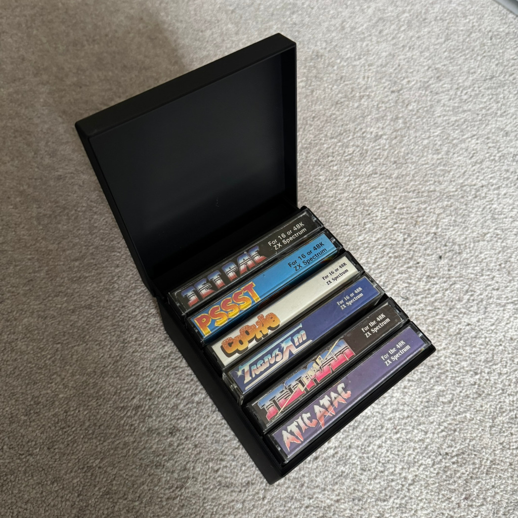 Cassette Tape Storage Box with Hinged Lid - Holds 5, 6, 10 or 20 tapes