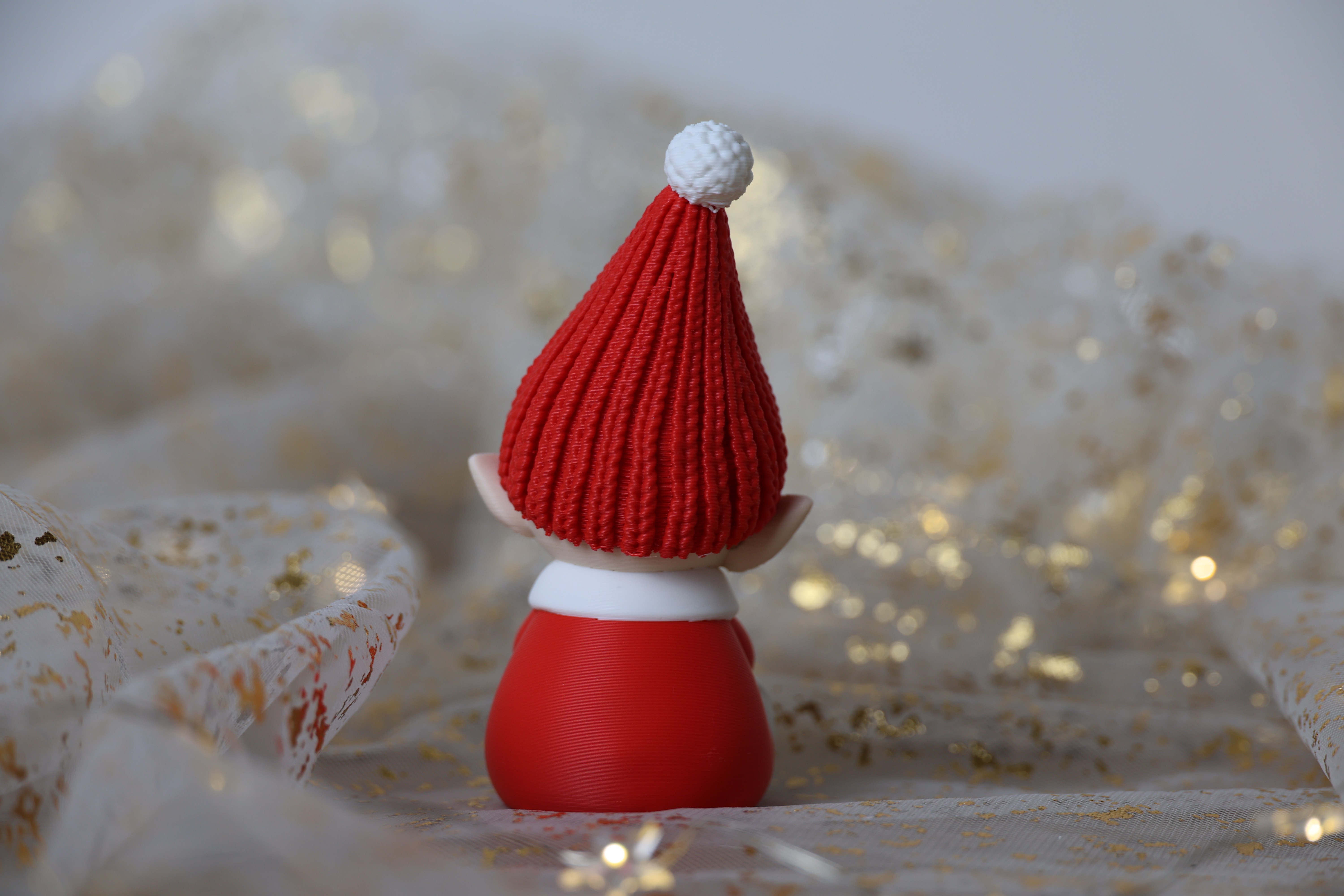 Christmas Elf with Knitted Hat and Pom-Pom — thumbnail 2