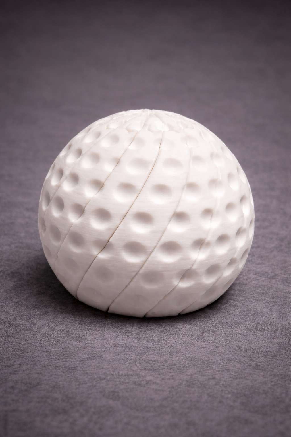 Expandable Golf Ball Fidget V2 – Articulated Dimple Sphere