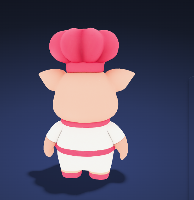 Chef Pigster – Cute Cartoon 3D Printable Character