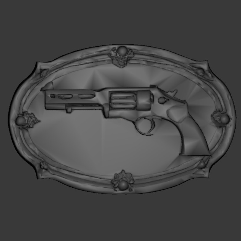 wallmount gun plate copper
