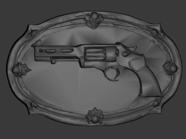 wallmount gun plate copper