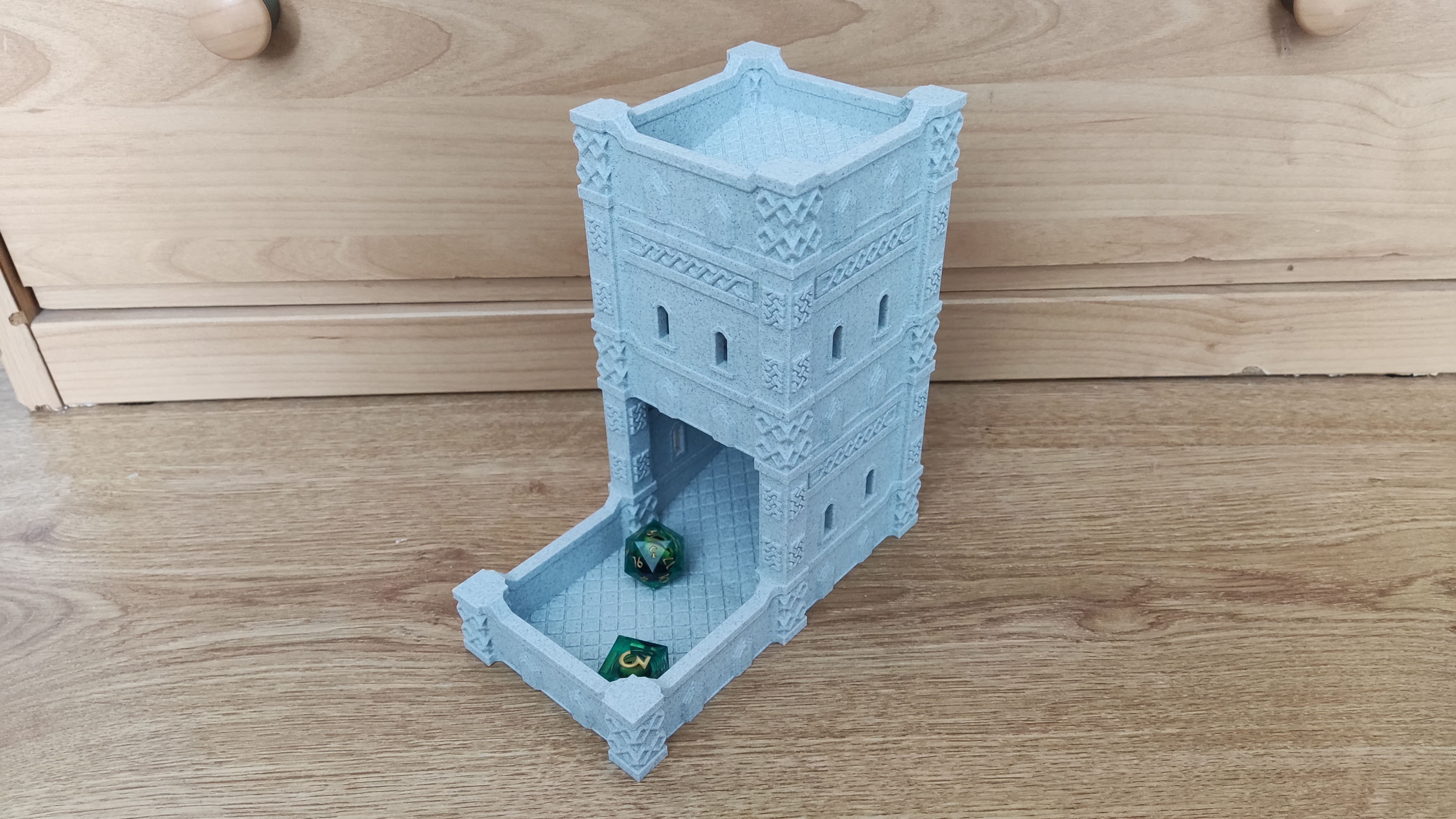 Dwarf Dice Tower (remix) - With Connectors/Magnets
