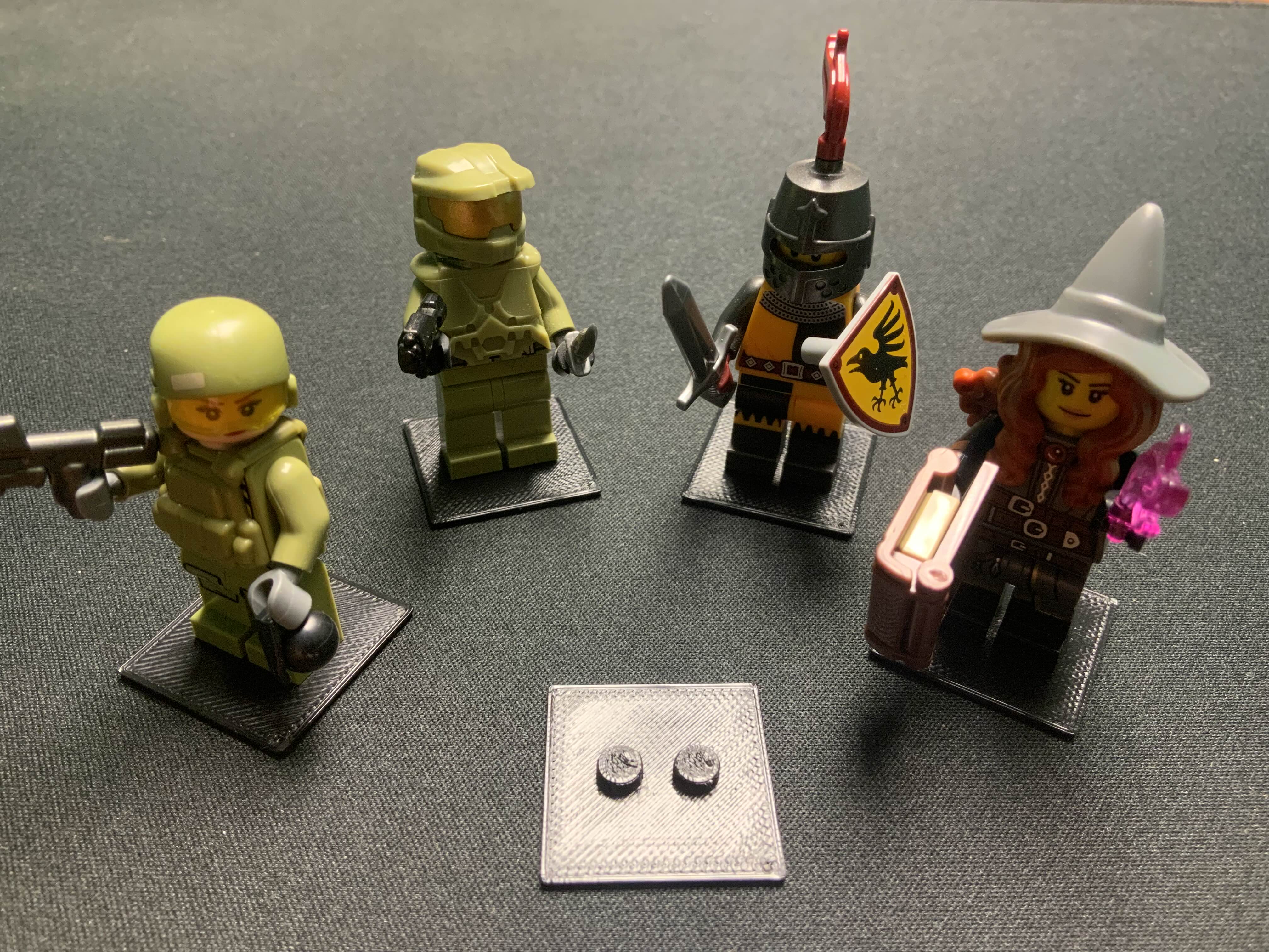 Lego Compatible Minifigure Display Plate Stand