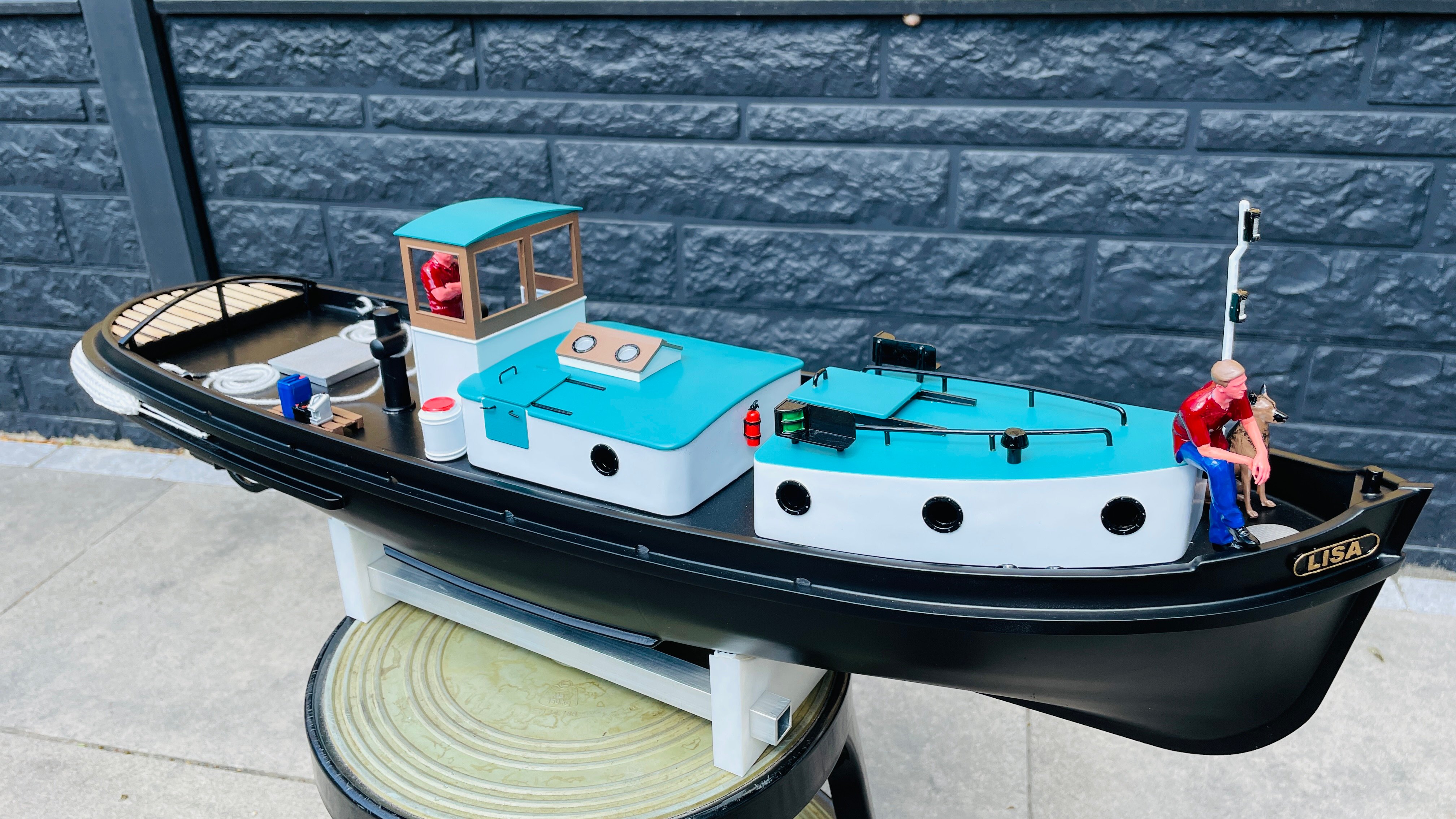 RC Dutch canal tug boat ship (Amsterdammertje) LISA , scale 1/20