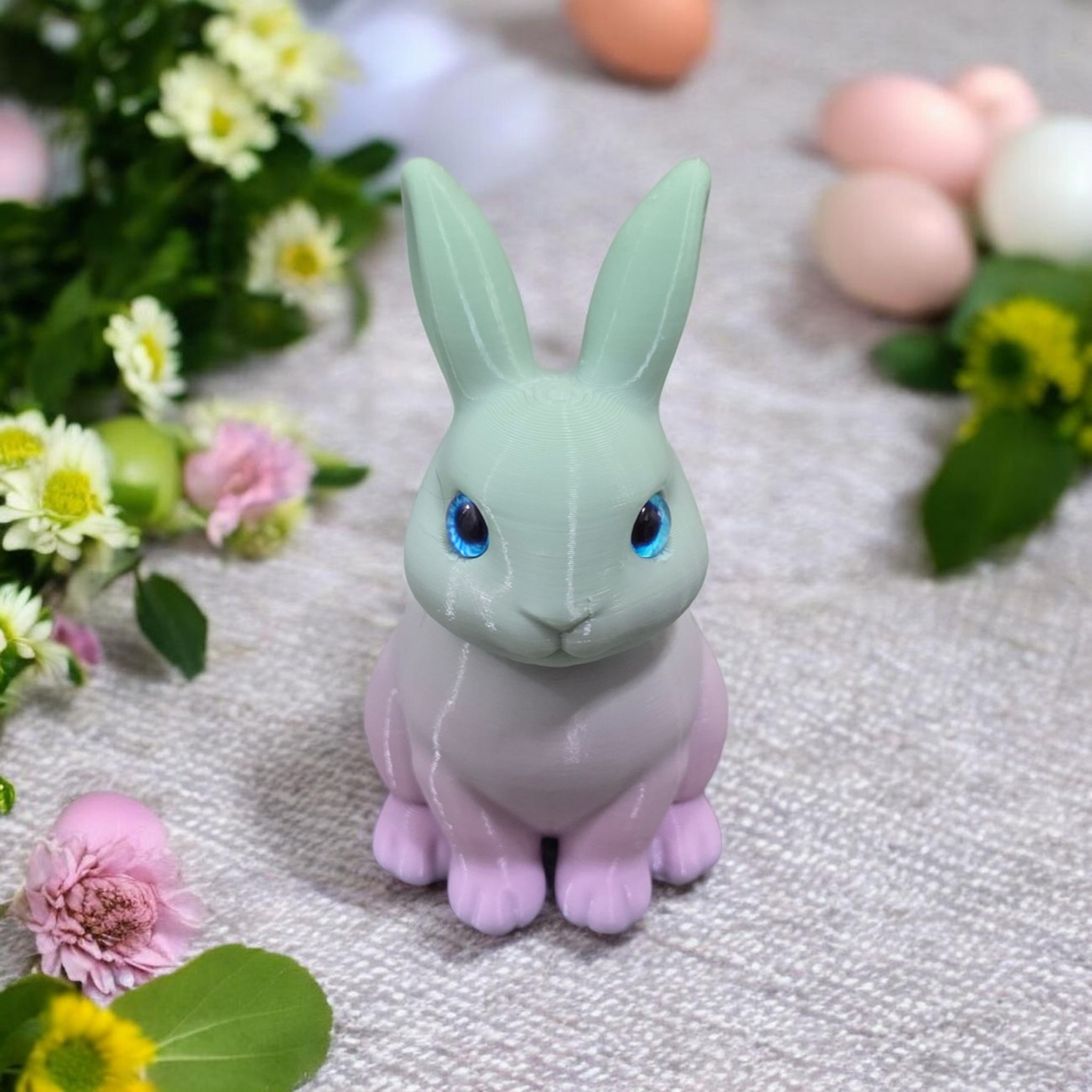 Cute bunny - 6mm + 8mm glass eye compatible