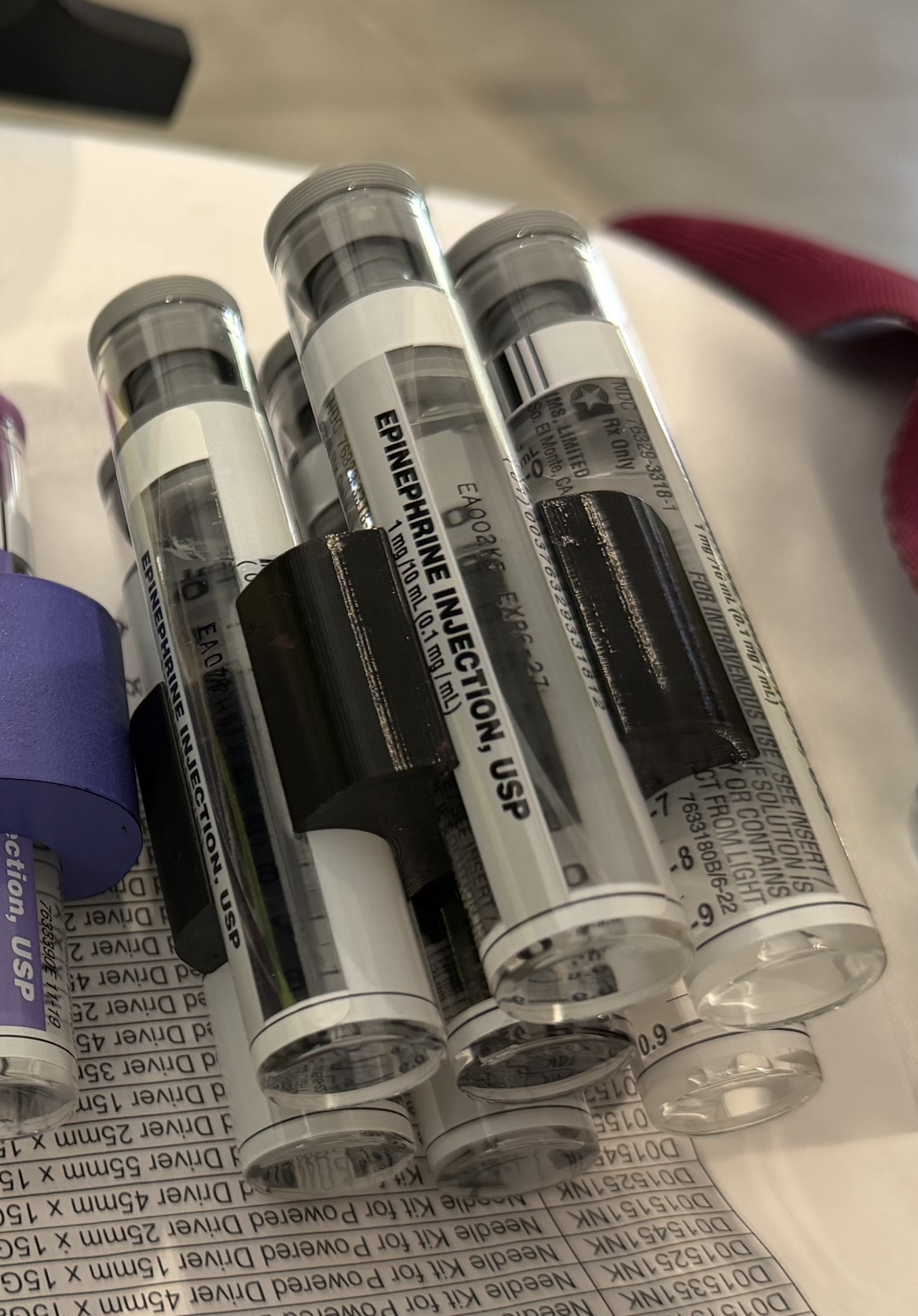 7 Vial Epinephrine Holder for EMS