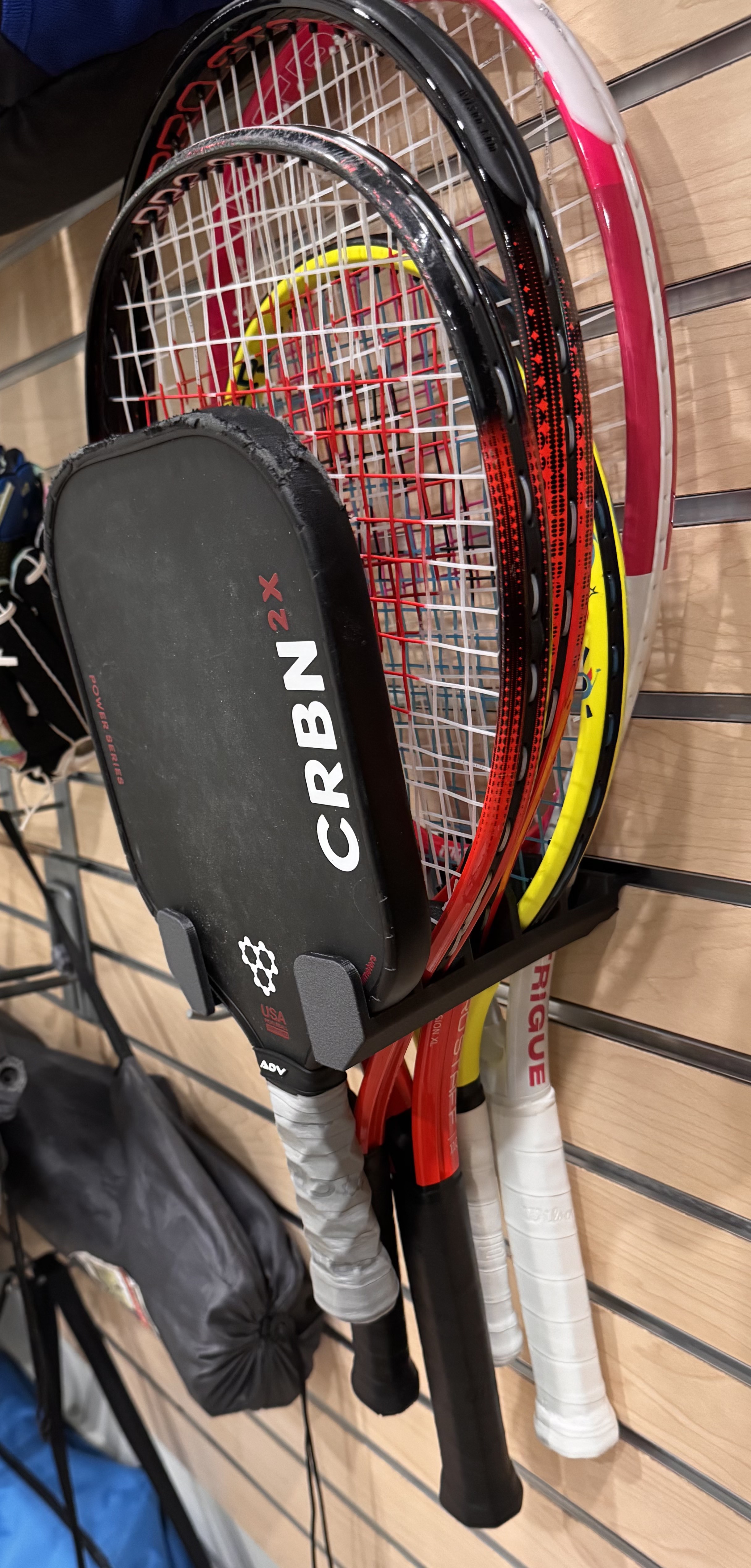 Slatwall Paddle / Racket Holder