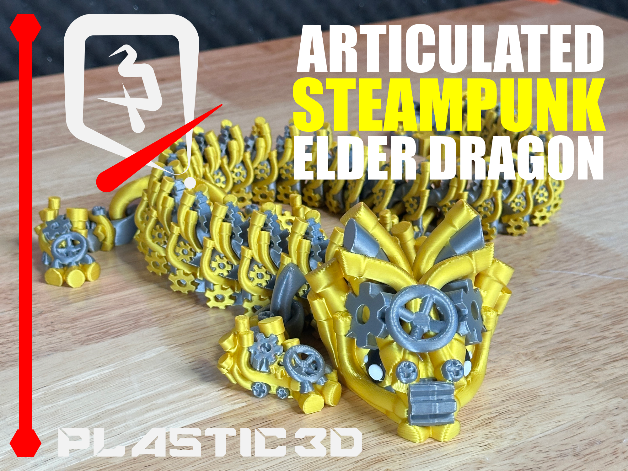 Steampunk Dragon Elder — The Seamless Clockwork Legend