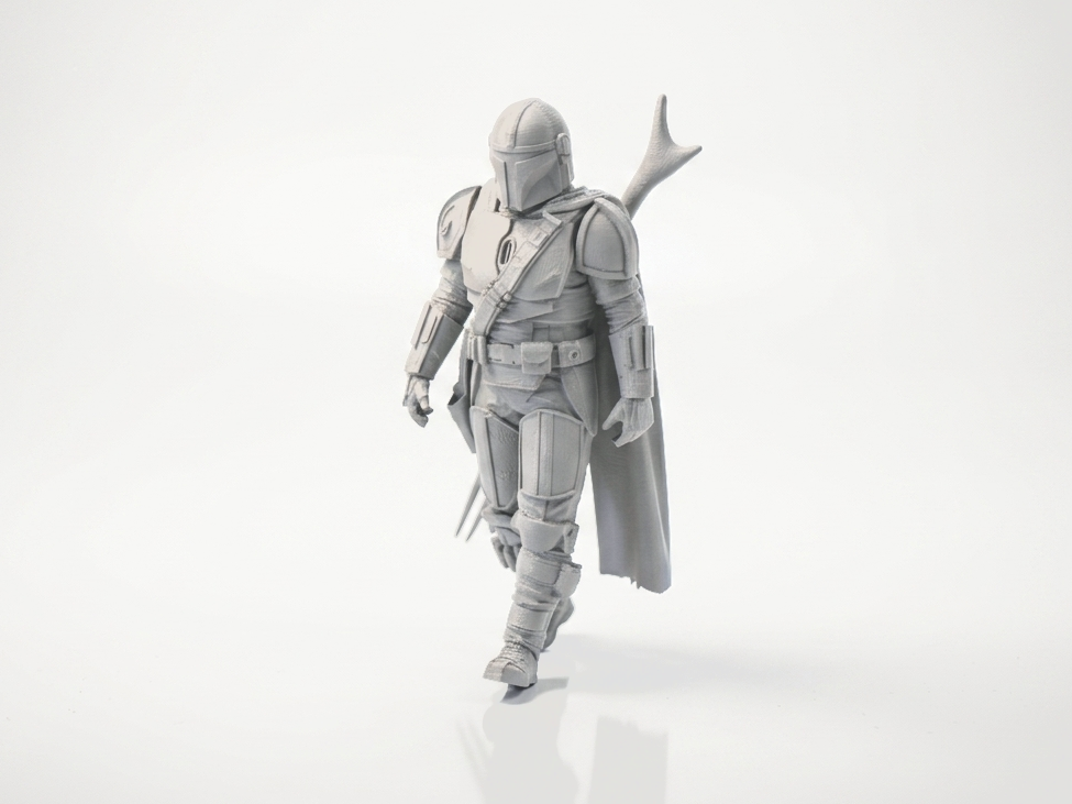 Mandalorian Warrior Figurine Star Wars 3D Printable