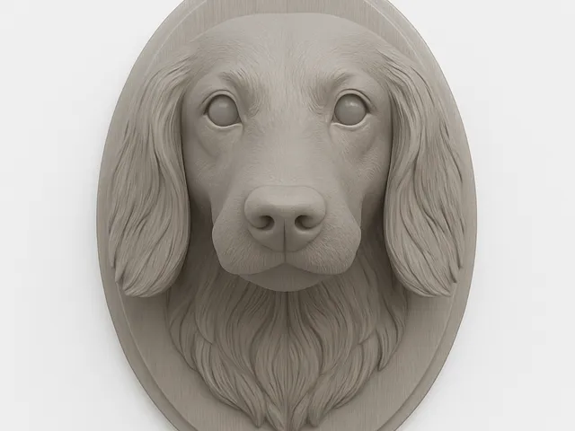 Long Hair - Dachshund Wall Mount