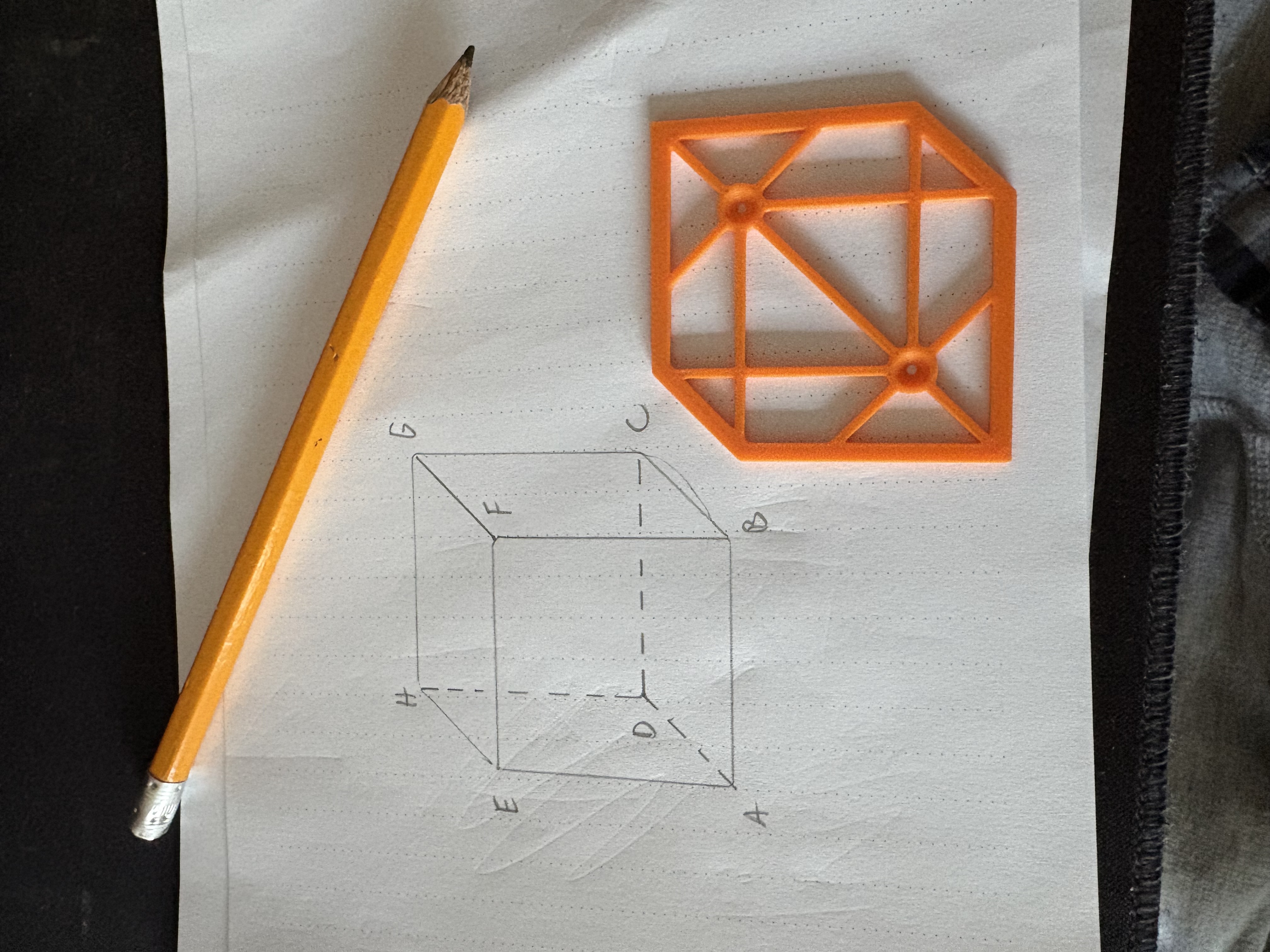 Stereometry practise cube