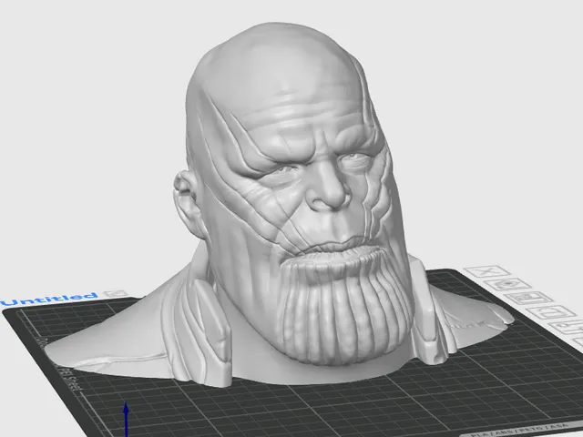 Thanos head and shoulders
